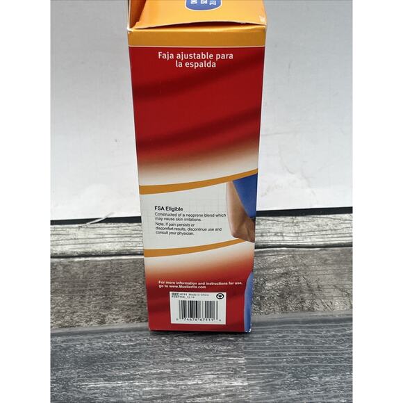 NEW Mueller Adjustable Back Brace, Black, One Size, Adjustable, 6711 - Picture 4 of 8